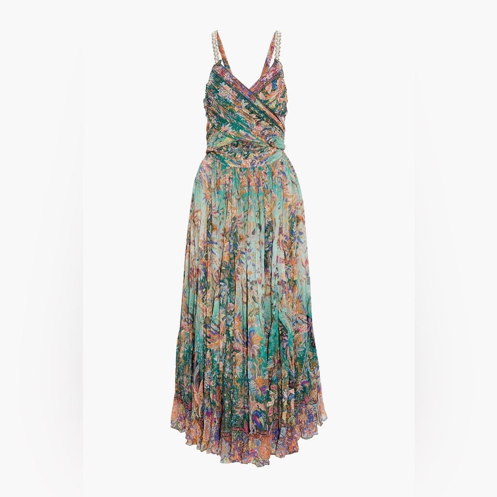ETRO
Crossover embellished printed silk-georgette maxi dress